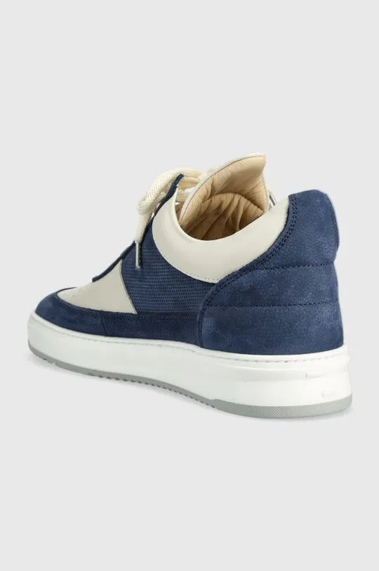 Filling Pieces leather sneakers Low Top Game navy blue color 10133151916