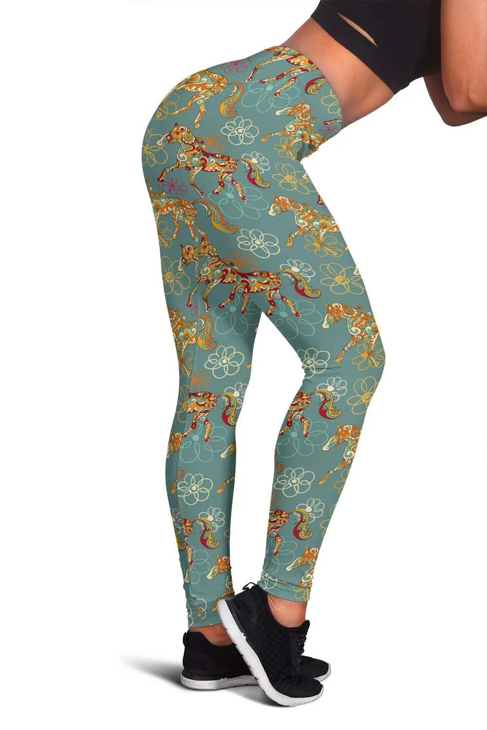 Flower Horse Leggings