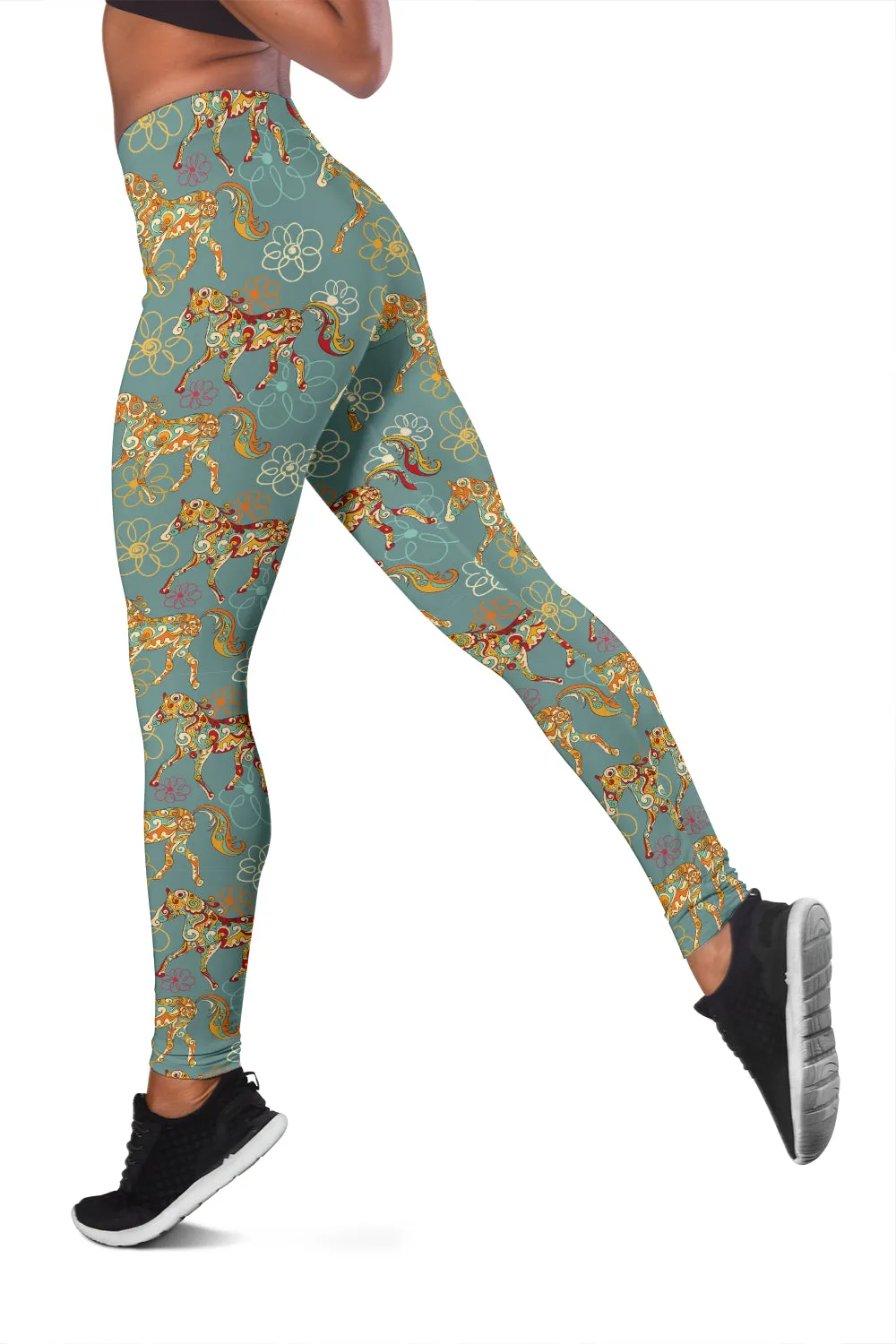 Flower Horse Leggings