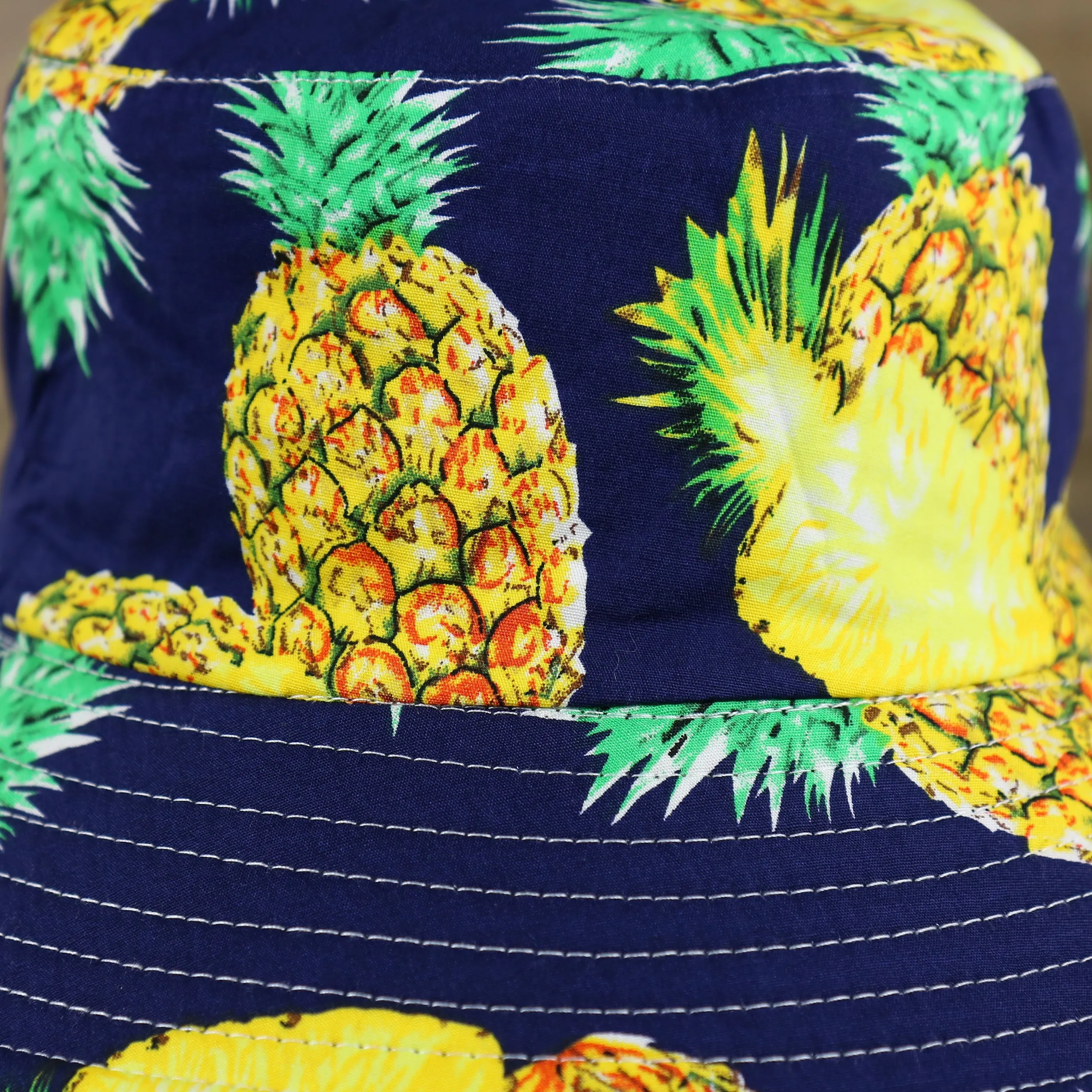 FOOT CLAN | LARGE PINEAPPLE | BUCKET HAT | NAVY | SMALL/MEDIUM