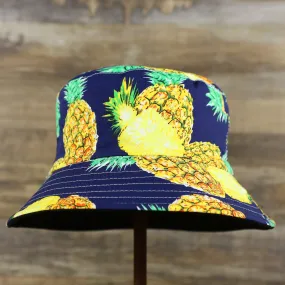 FOOT CLAN | LARGE PINEAPPLE | BUCKET HAT | NAVY | SMALL/MEDIUM