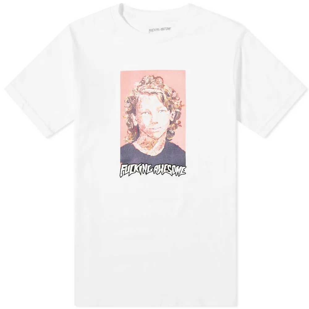 Fucking Awesome Dill Felt CP T-ShirtWhite