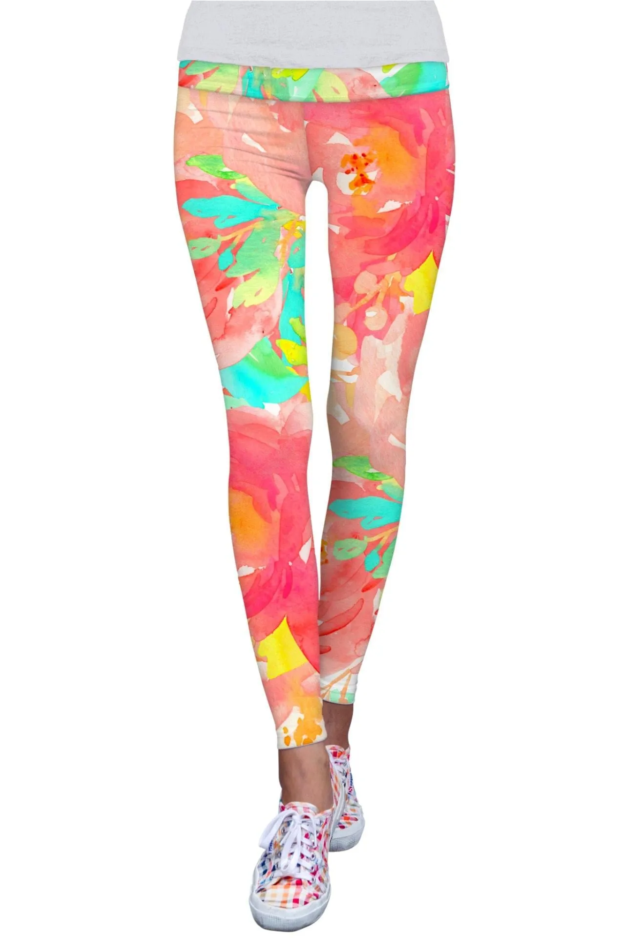 Good Idea Lucy Floral Print Performance Leggings - Women