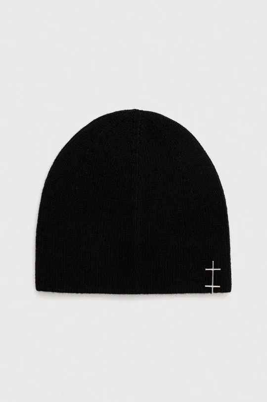 Heliot Emil wool beanie black color 16.107.BLK01