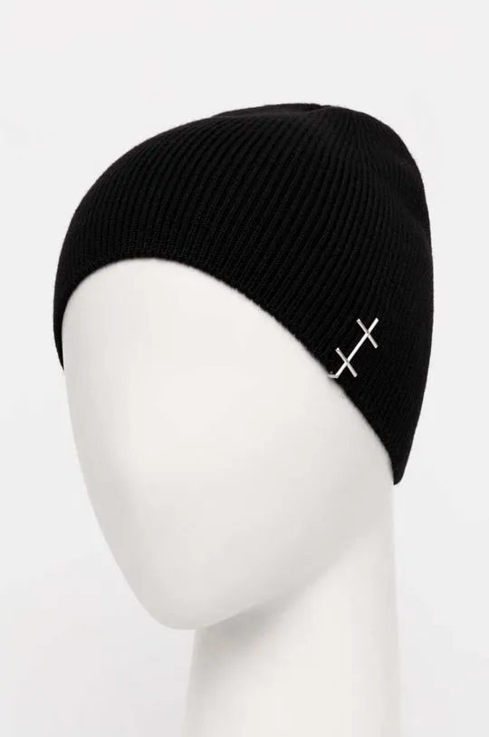 Heliot Emil wool beanie black color 16.107.BLK01