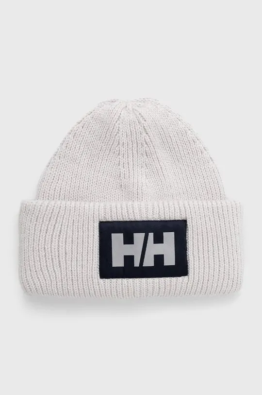 Helly Hansen beanie HH BOX BEANIE gray color 53648