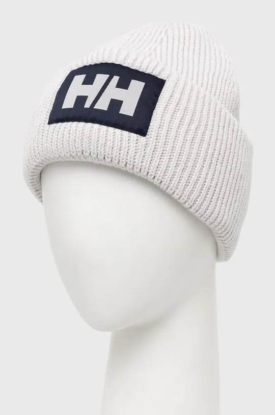 Helly Hansen beanie HH BOX BEANIE gray color 53648