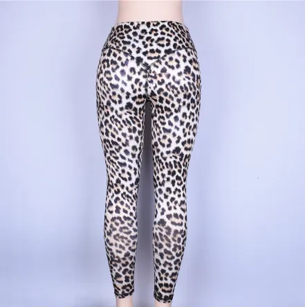 High waist leopard leggings