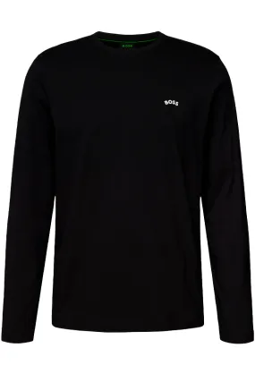 Hugo Boss L/S Tee Curved Logo Black