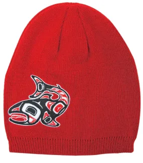 Jamie Sterritt Salmon Embroidered Knitted Hat