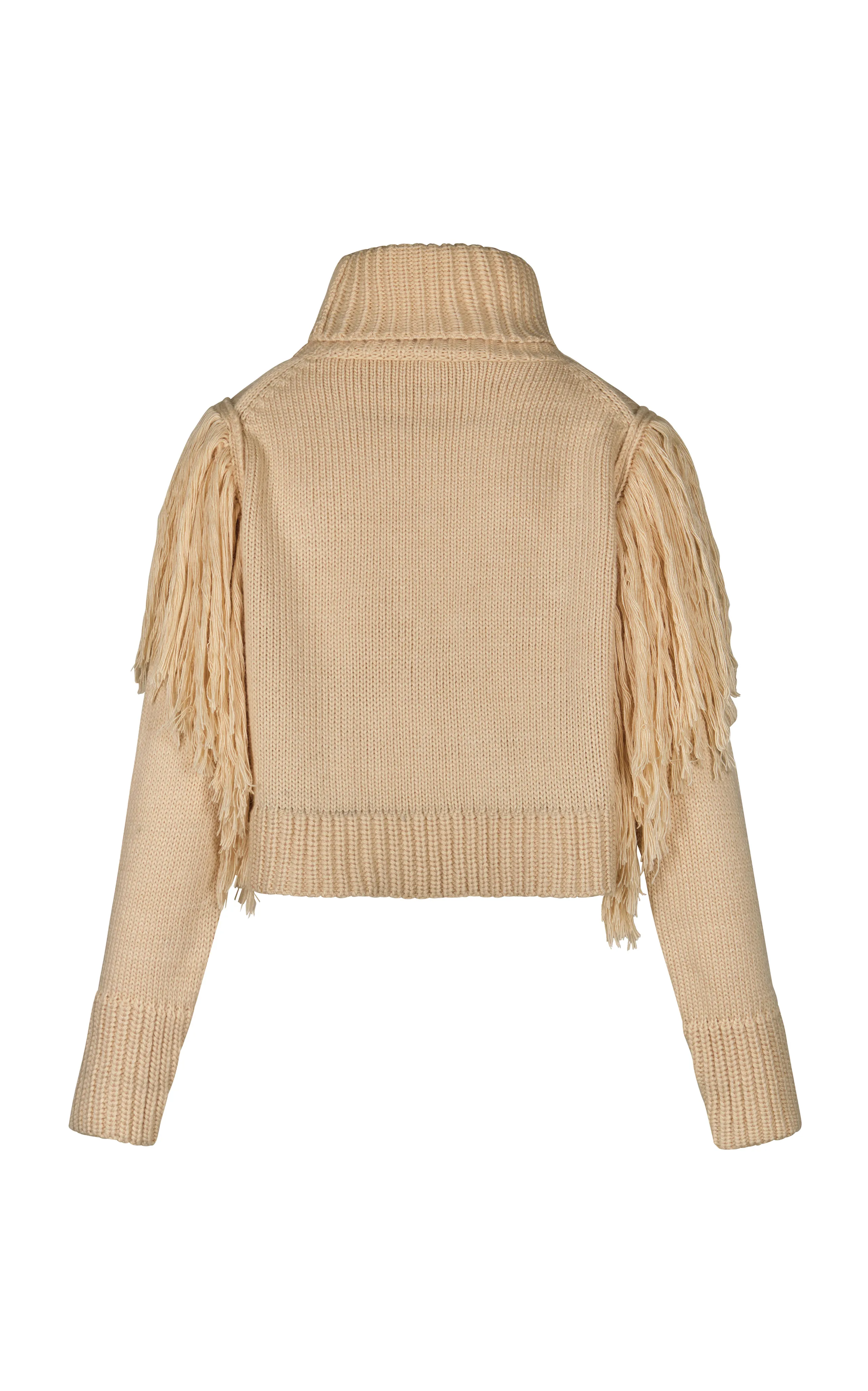 Johanna Ortiz Elegancia Natural Fringed Cashmere Sweater