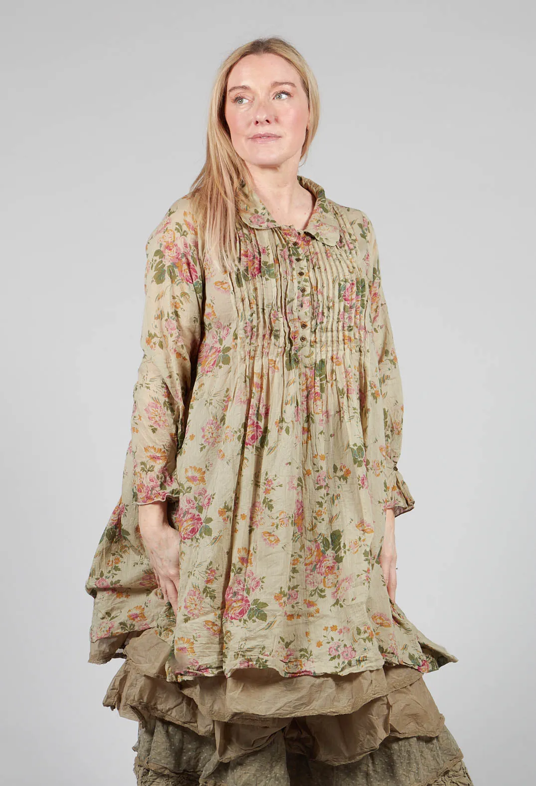 Jujube Tunic in Almond Flowers