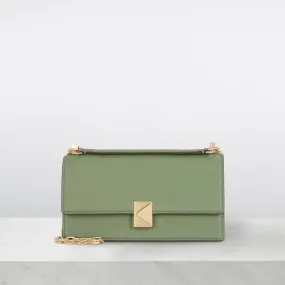 KATE SPADE NEW YORK Deco Mini Flap Crossbody Bag - Olive Leaf