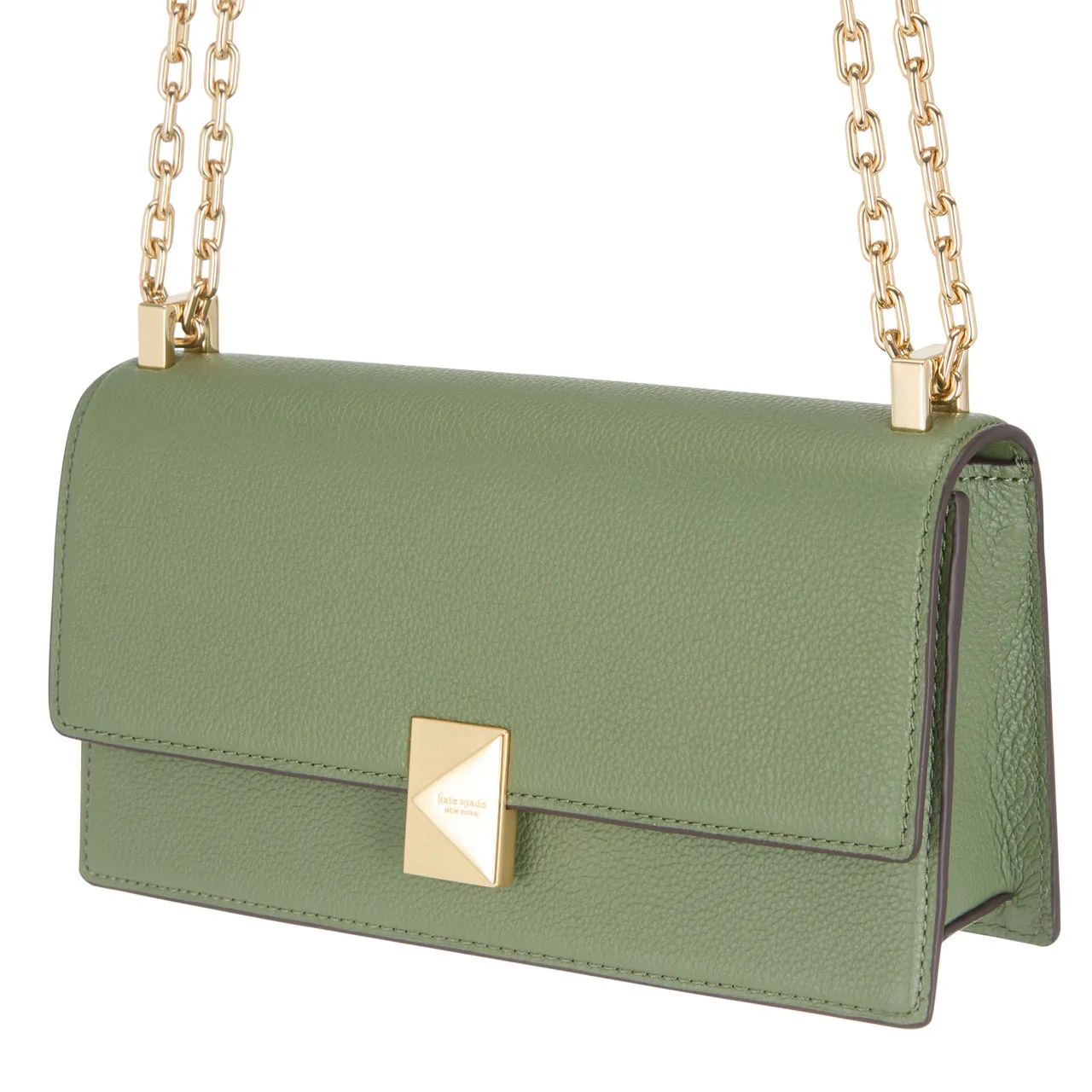 KATE SPADE NEW YORK Deco Mini Flap Crossbody Bag - Olive Leaf