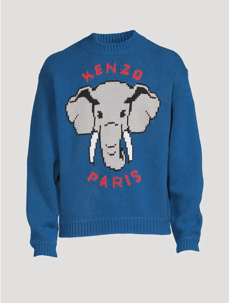 KENZO Elephant Wool-Blend Sweater