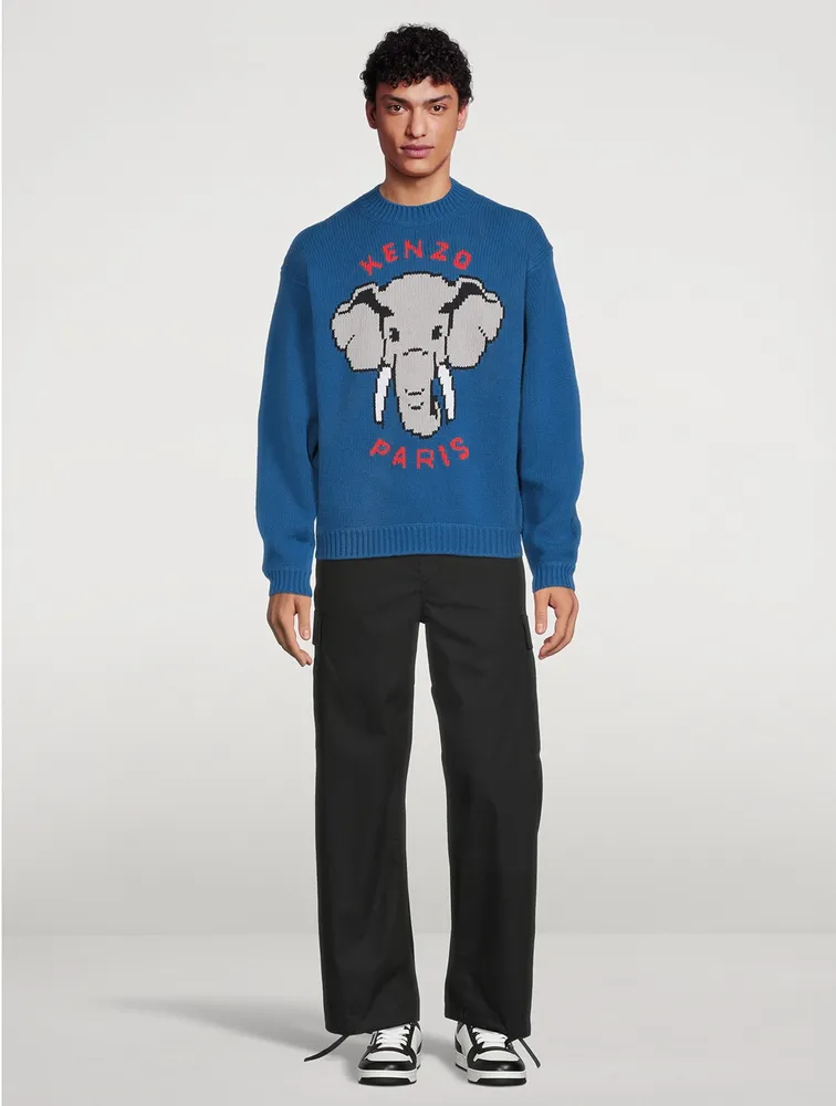 KENZO Elephant Wool-Blend Sweater