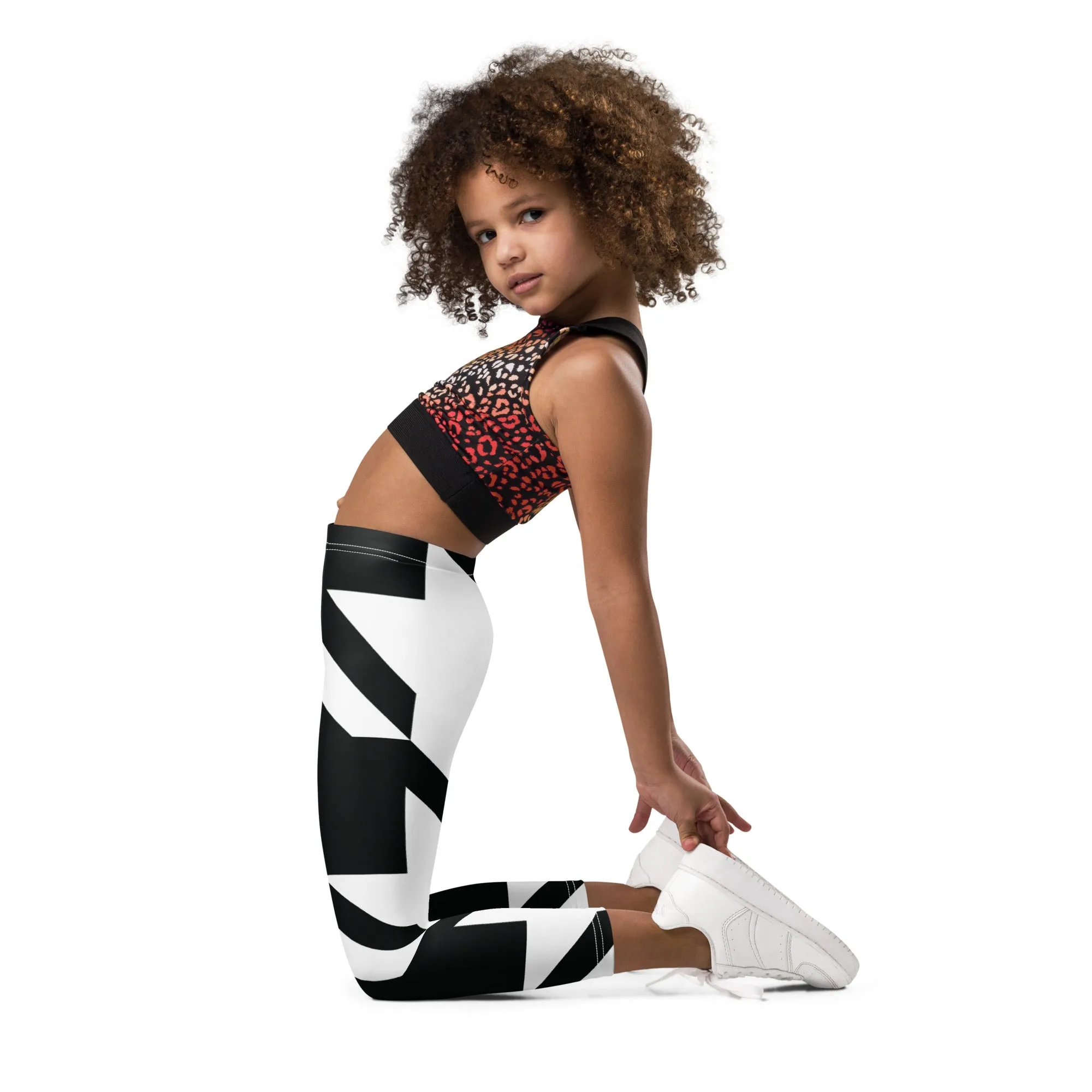 Kids' Girls Houndstooth Yoga Pants Leggings