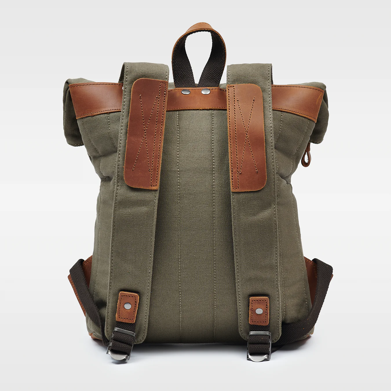 Kovered – Witham Canvas Backpack – Moss Green