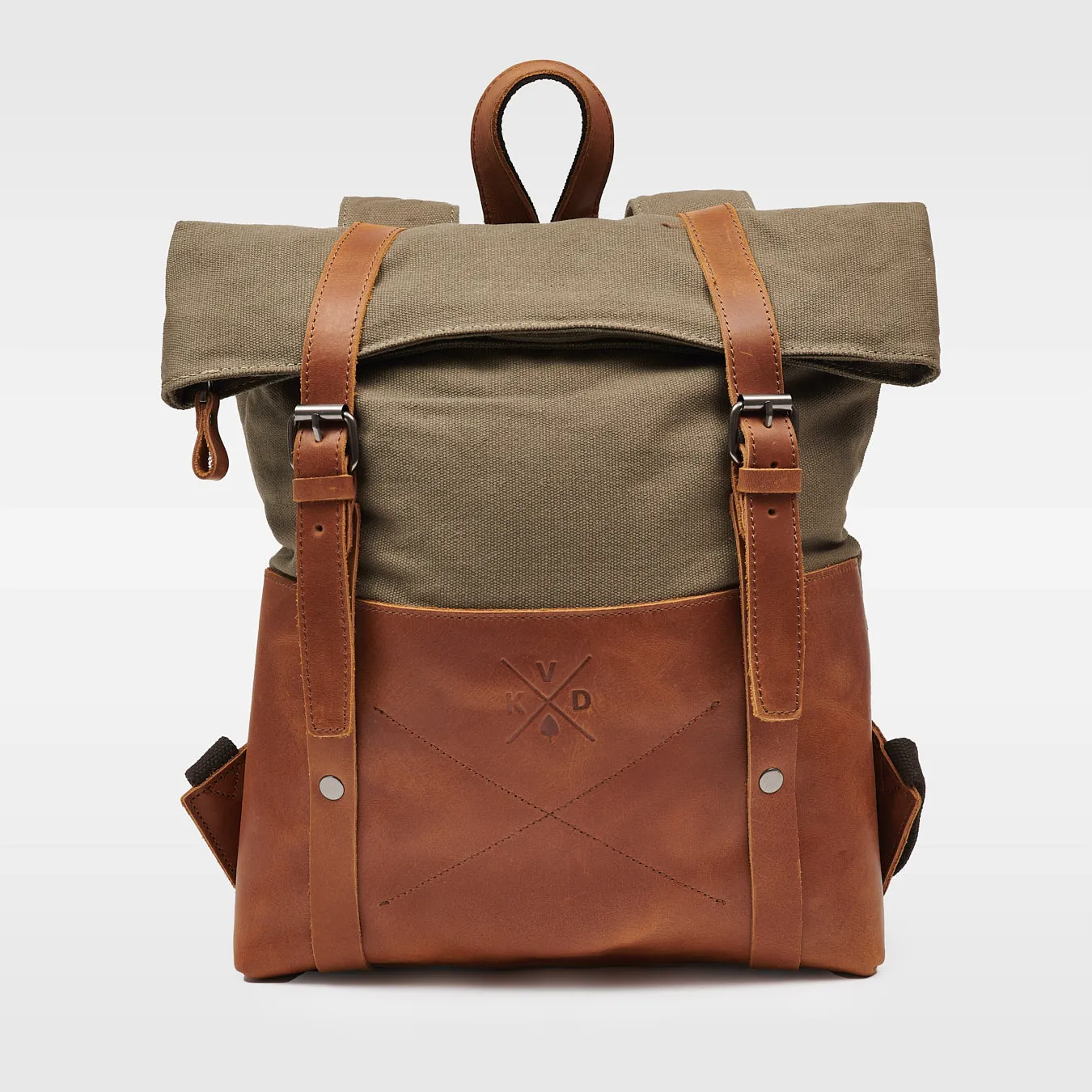 Kovered – Witham Canvas Backpack – Moss Green