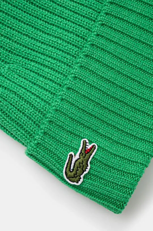 Lacoste wool beanie green color RB0001