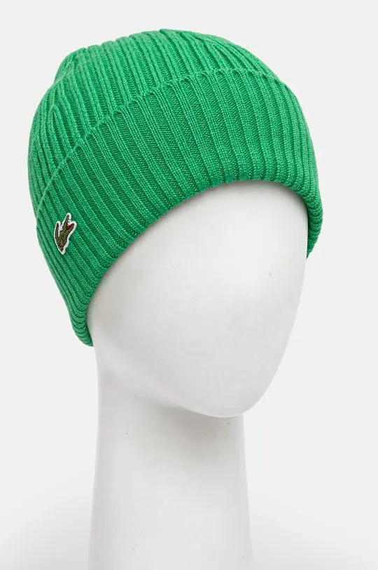 Lacoste wool beanie green color RB0001