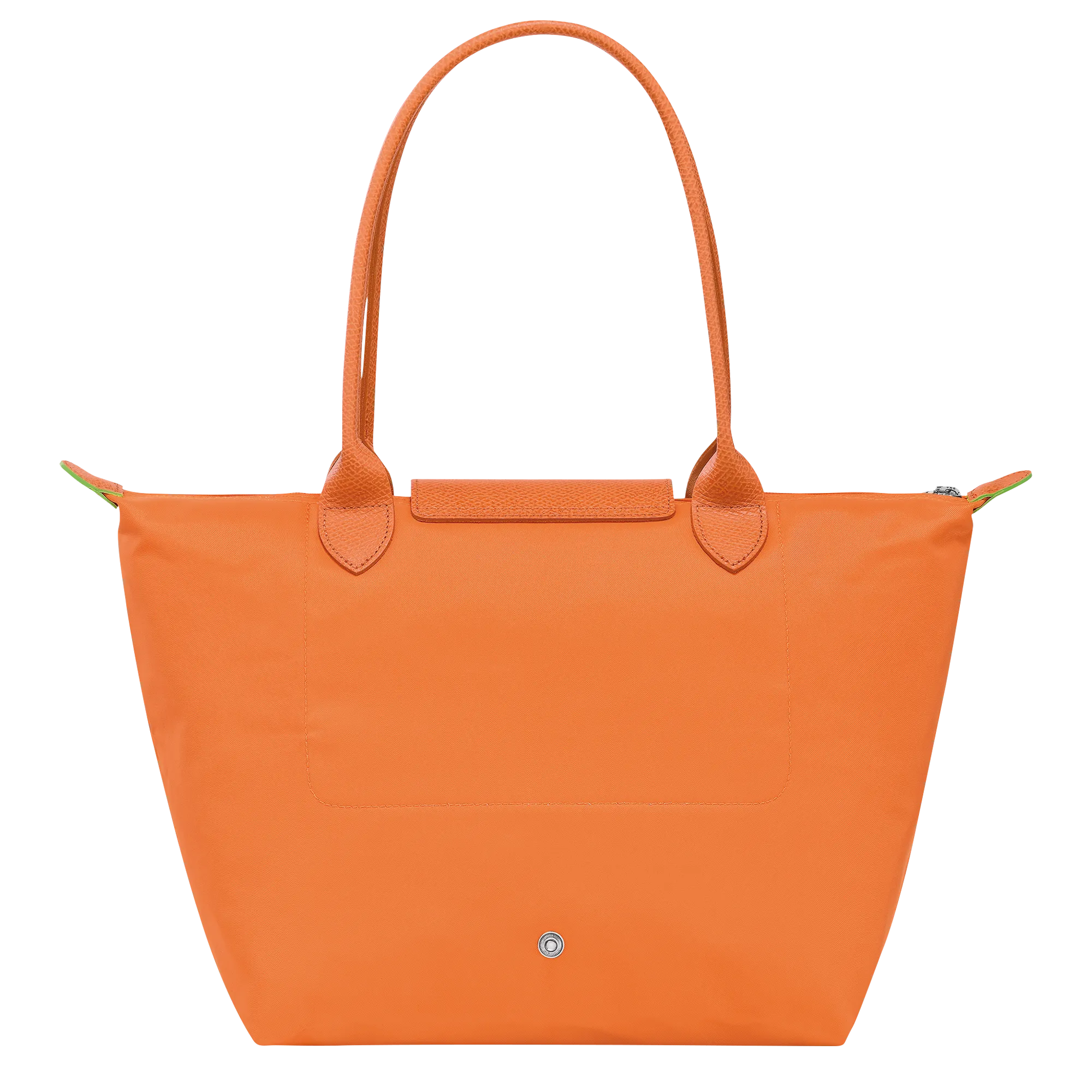 Le Pliage Green M Tote bag Orange - Recycled canvas