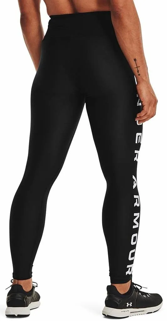 leggings Under Armour HeatGear Armour No Slip Waistband Branded - 001/Black/White - women´s