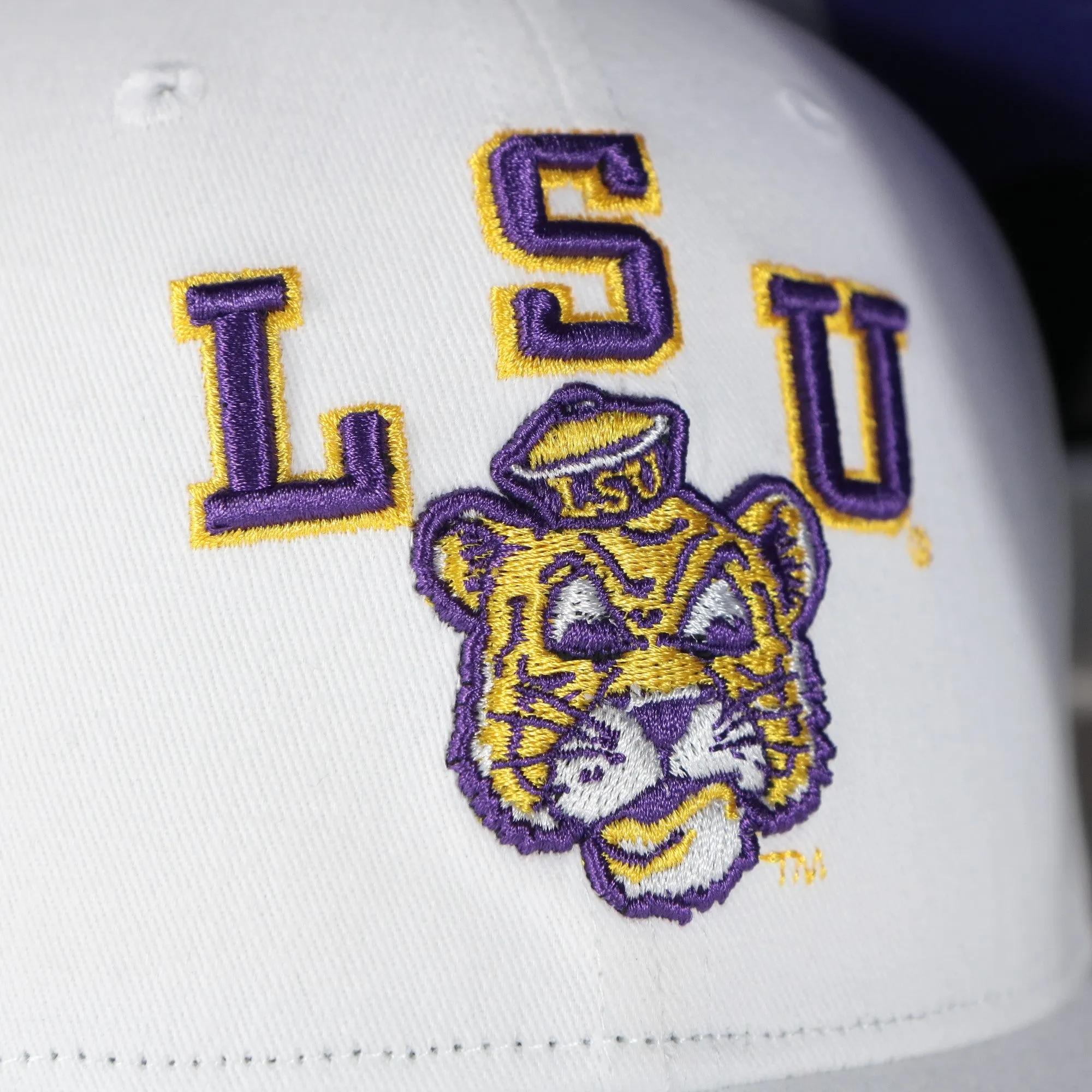 Louisiana State University Tigers NCAA All in Pro Purple Bottom | White Snapback Hat