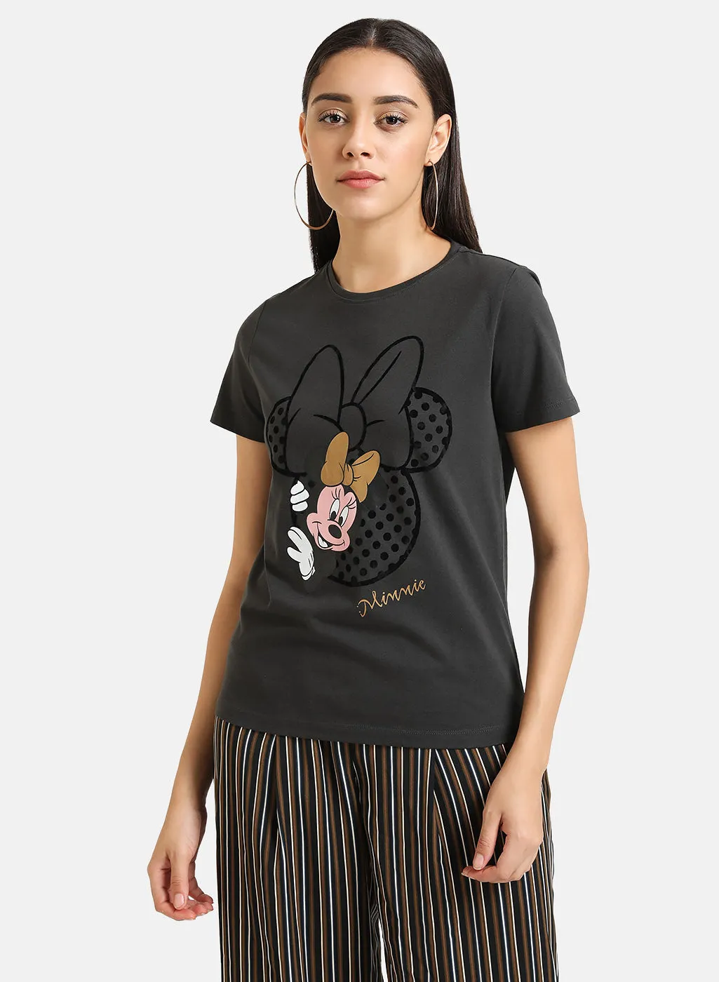 Minnie Mouse Disney Flock Print Tee