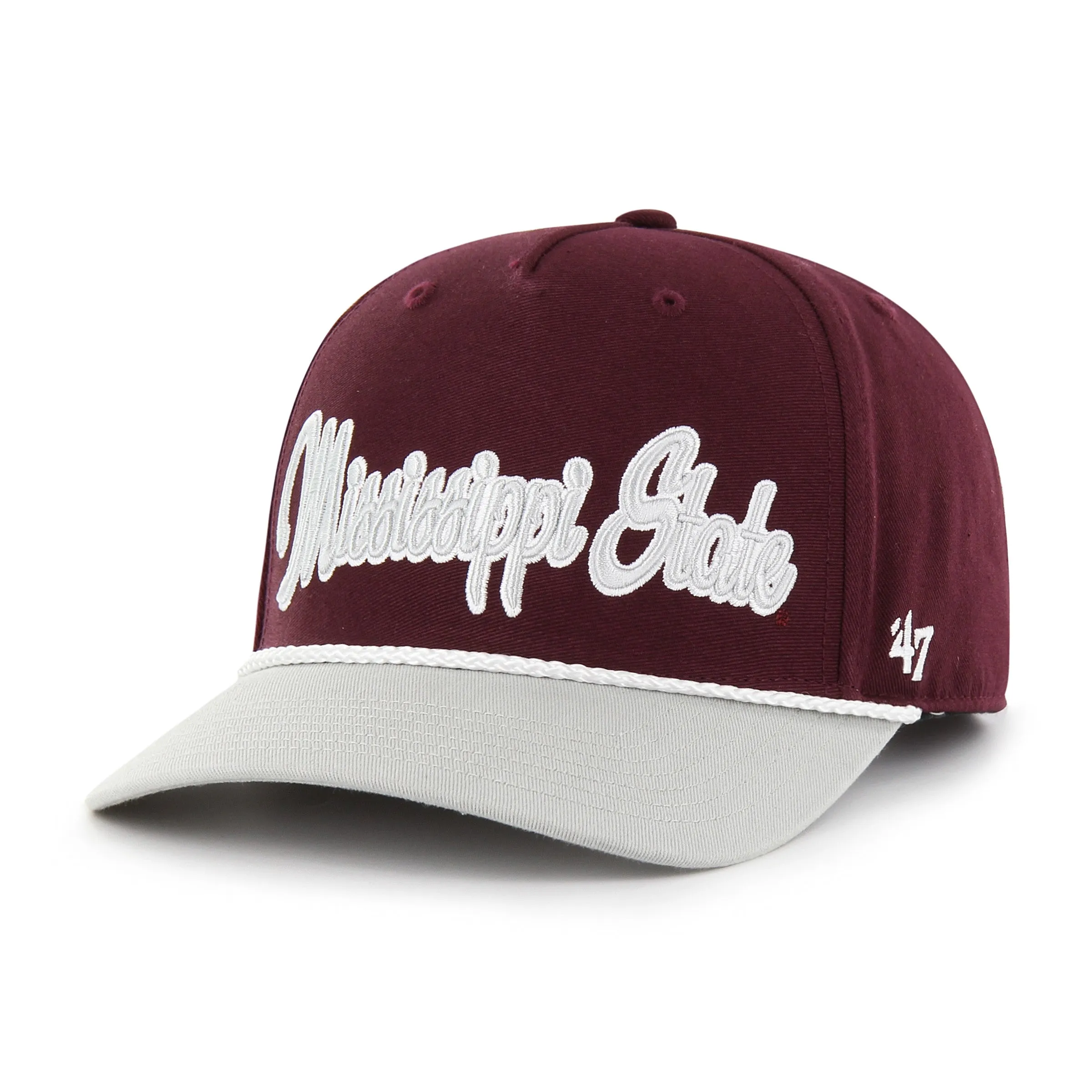 MISSISSIPPI STATE BULLDOGS OVERHAND SCRIPT TWO TONE '47 MVP DV