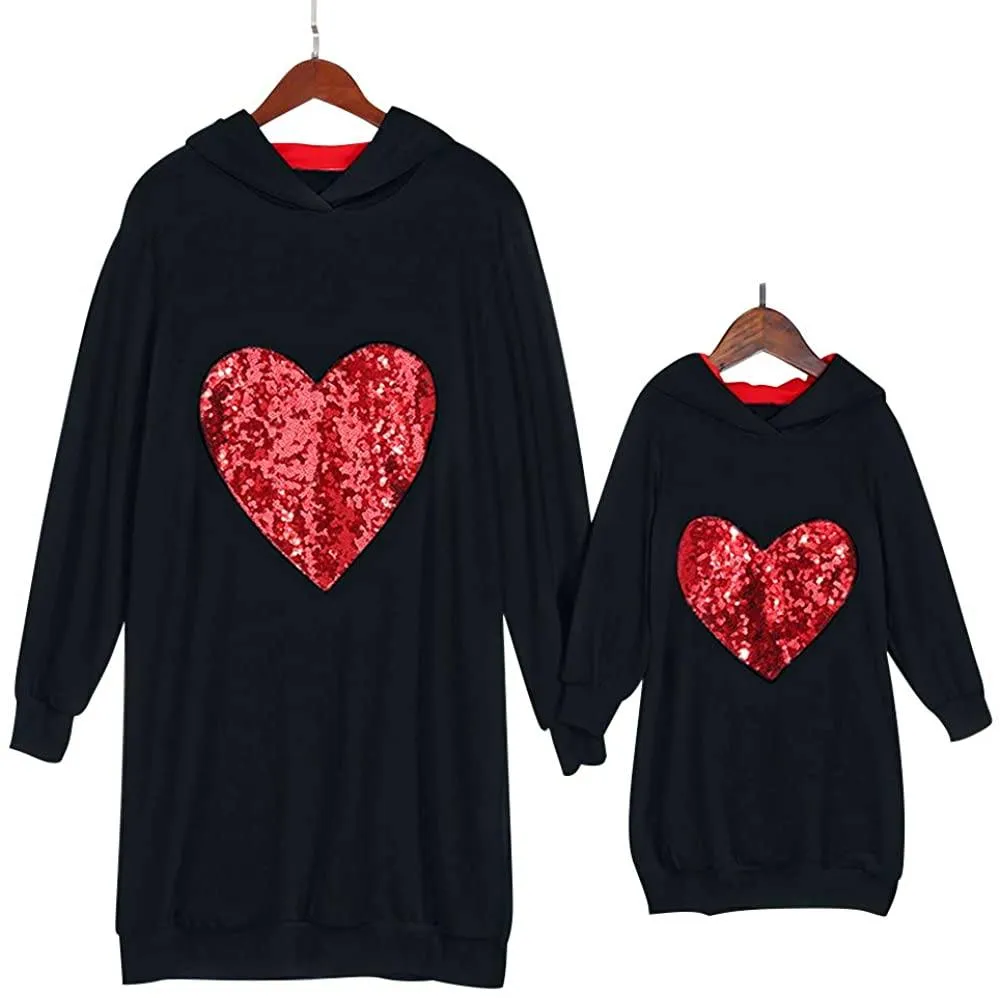 Mom and Mini Red Heart Shirts - Priority Shipping