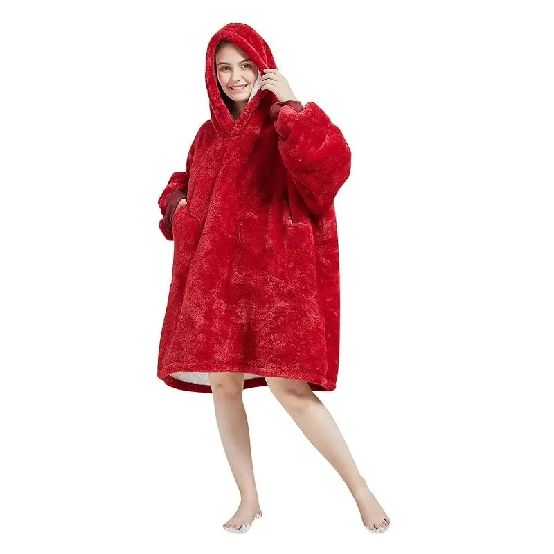 My Snuggy - Adult Red Hoodie Blanket