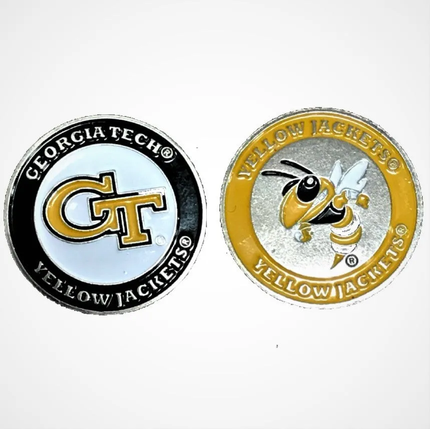 NCAA Double Sided Collegiate Golf Ball Marker Coins