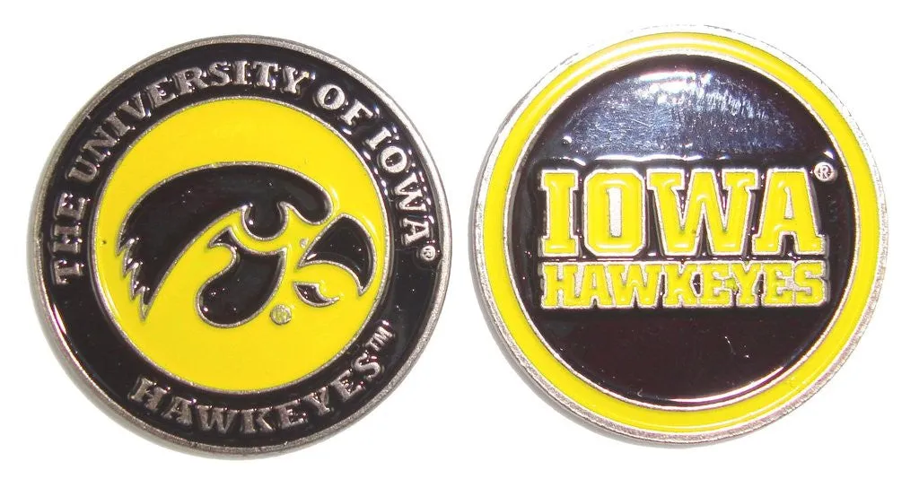 NCAA Double Sided Collegiate Golf Ball Marker Coins