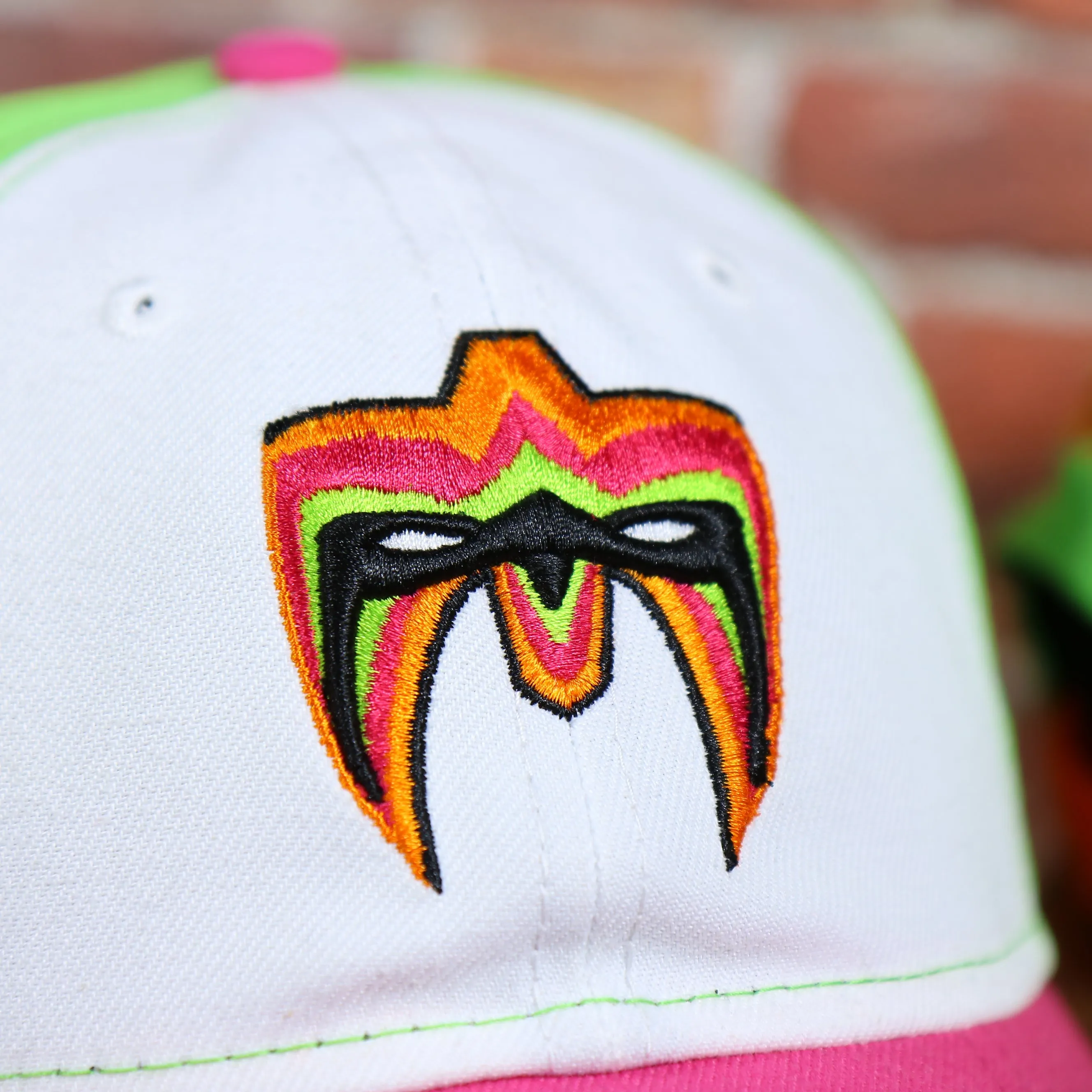 NEW ERA | WWE | ULTIMATE WARRIOR | 9TWENTY DAD HAT | WHITE/LIME/PINK/ORANGE | OSFM