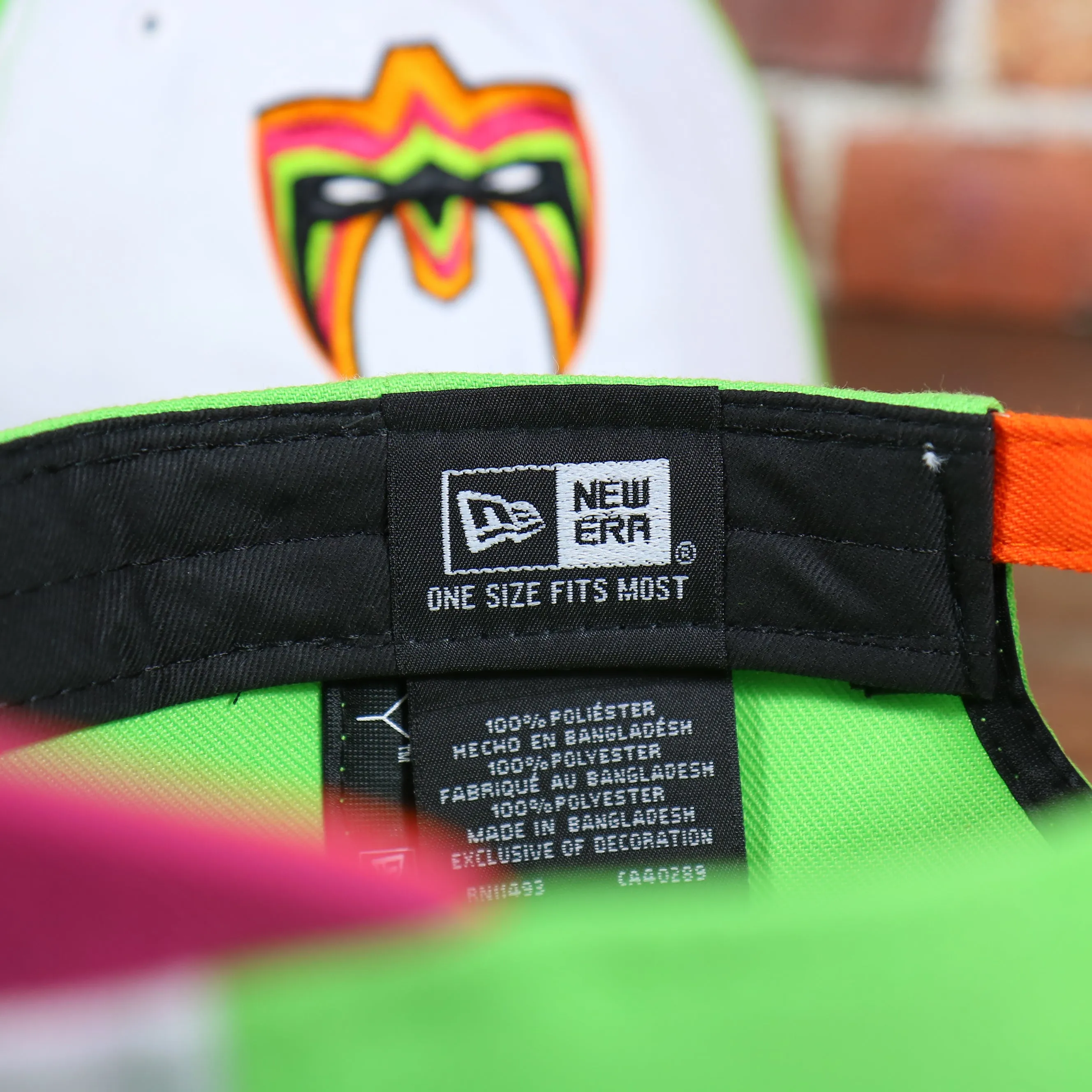 NEW ERA | WWE | ULTIMATE WARRIOR | 9TWENTY DAD HAT | WHITE/LIME/PINK/ORANGE | OSFM