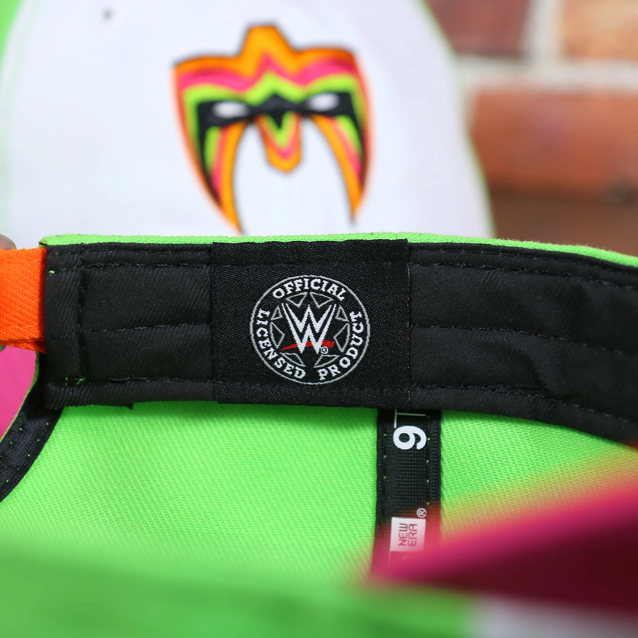 NEW ERA | WWE | ULTIMATE WARRIOR | 9TWENTY DAD HAT | WHITE/LIME/PINK/ORANGE | OSFM