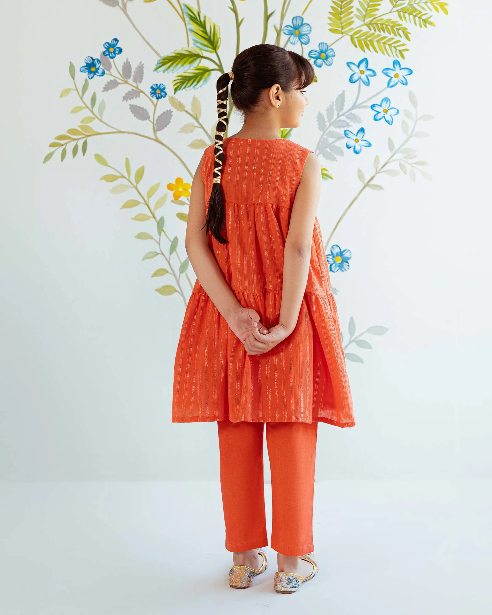 Orange Lurex Set