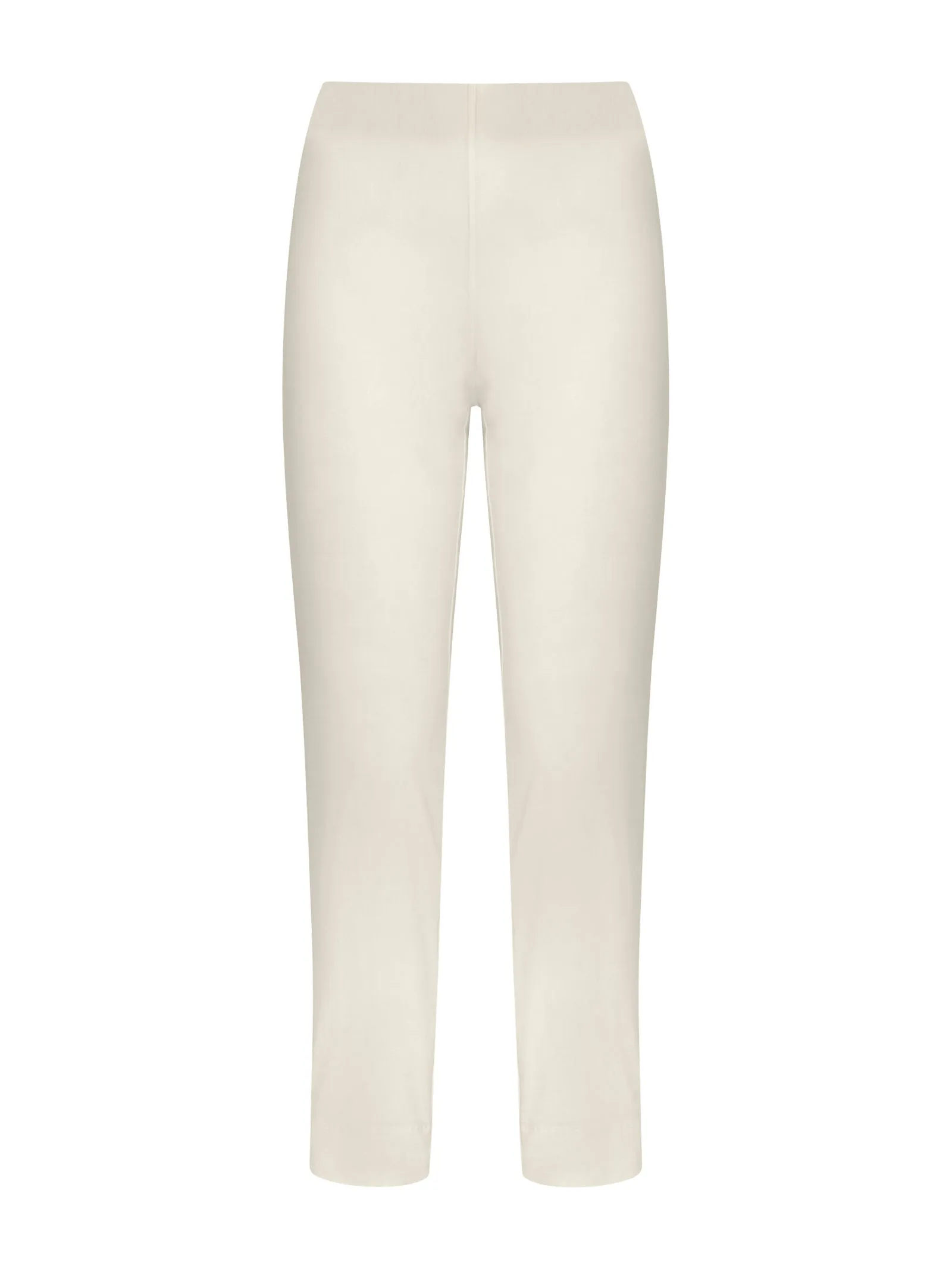 Pantalone capri con spacchetti in Super Fresh - Champignon