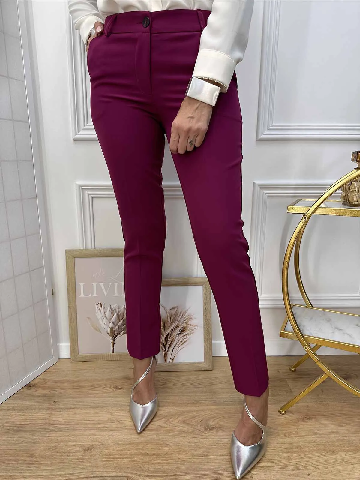 Pantalone Sartoriale Magenta