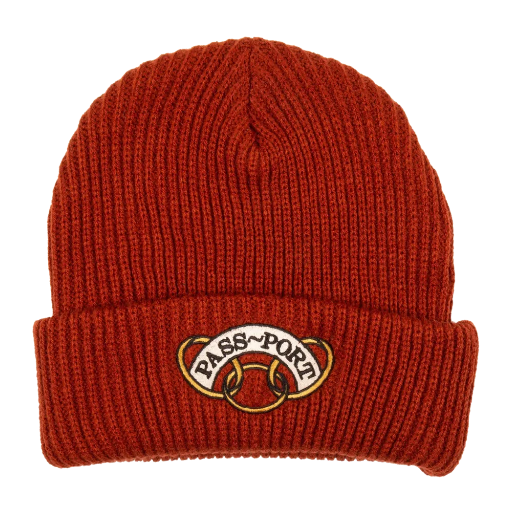 Pass Port Communal Rings Beanie Brick Red