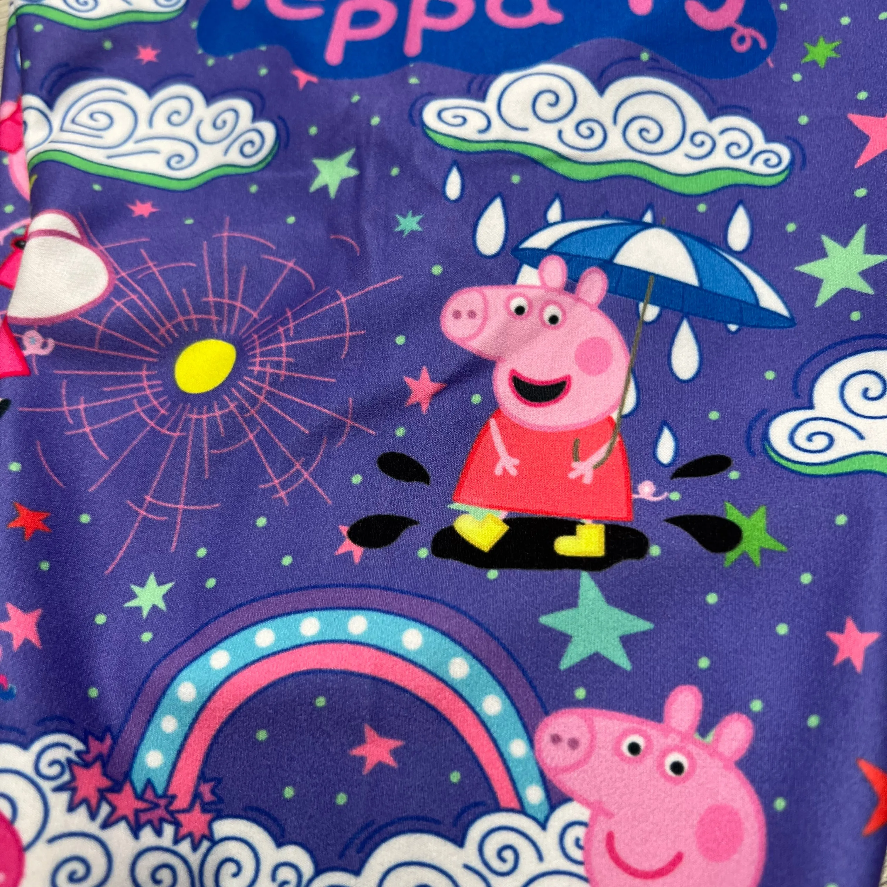 Peppa Pig Print Kids Leggings