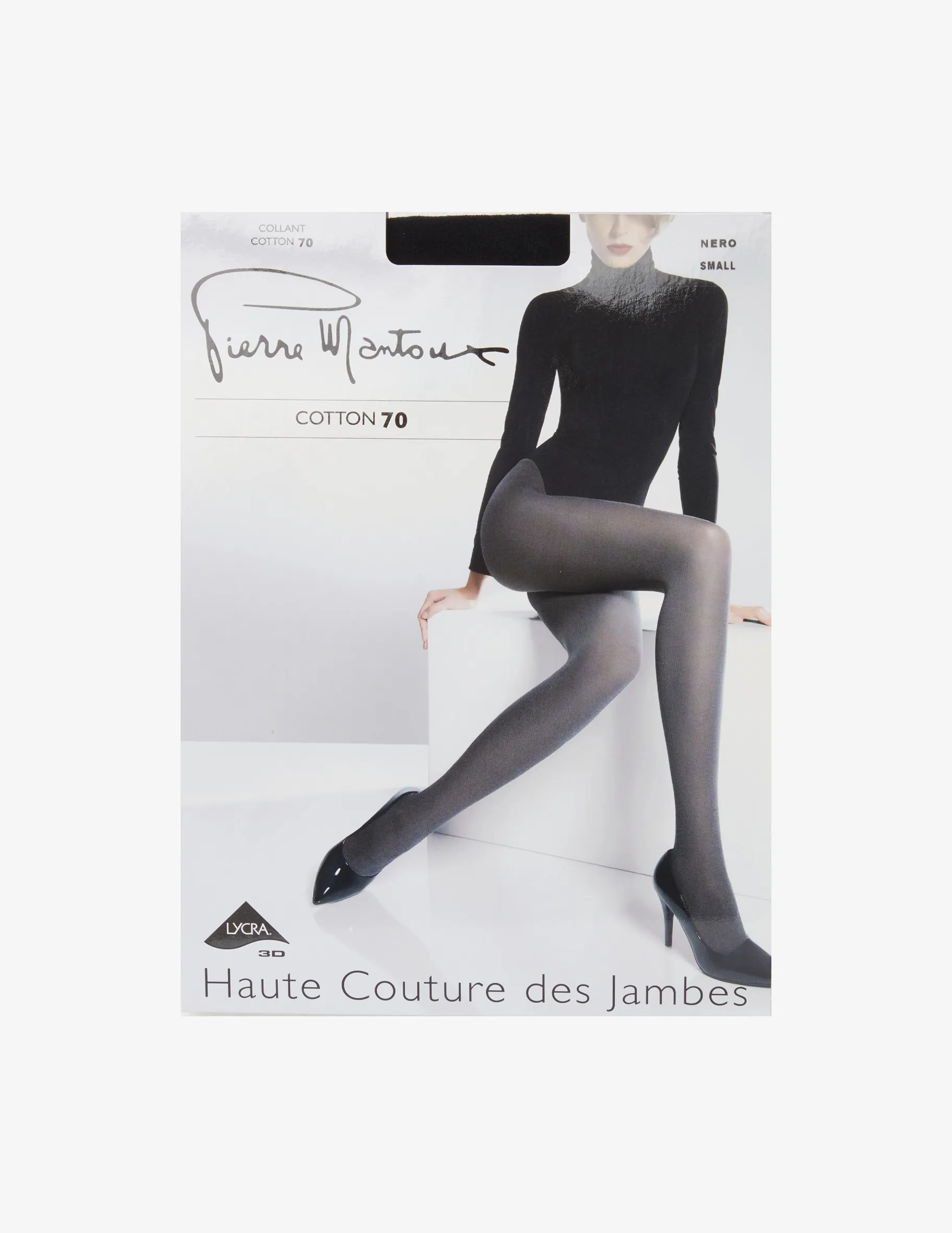 Pierre Mantoux Tights Cotton 70 - Black