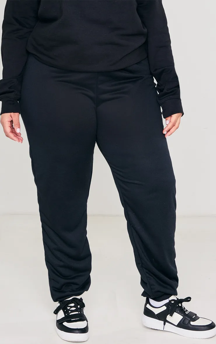 Plus Black Slim Sweat Pant Joggers