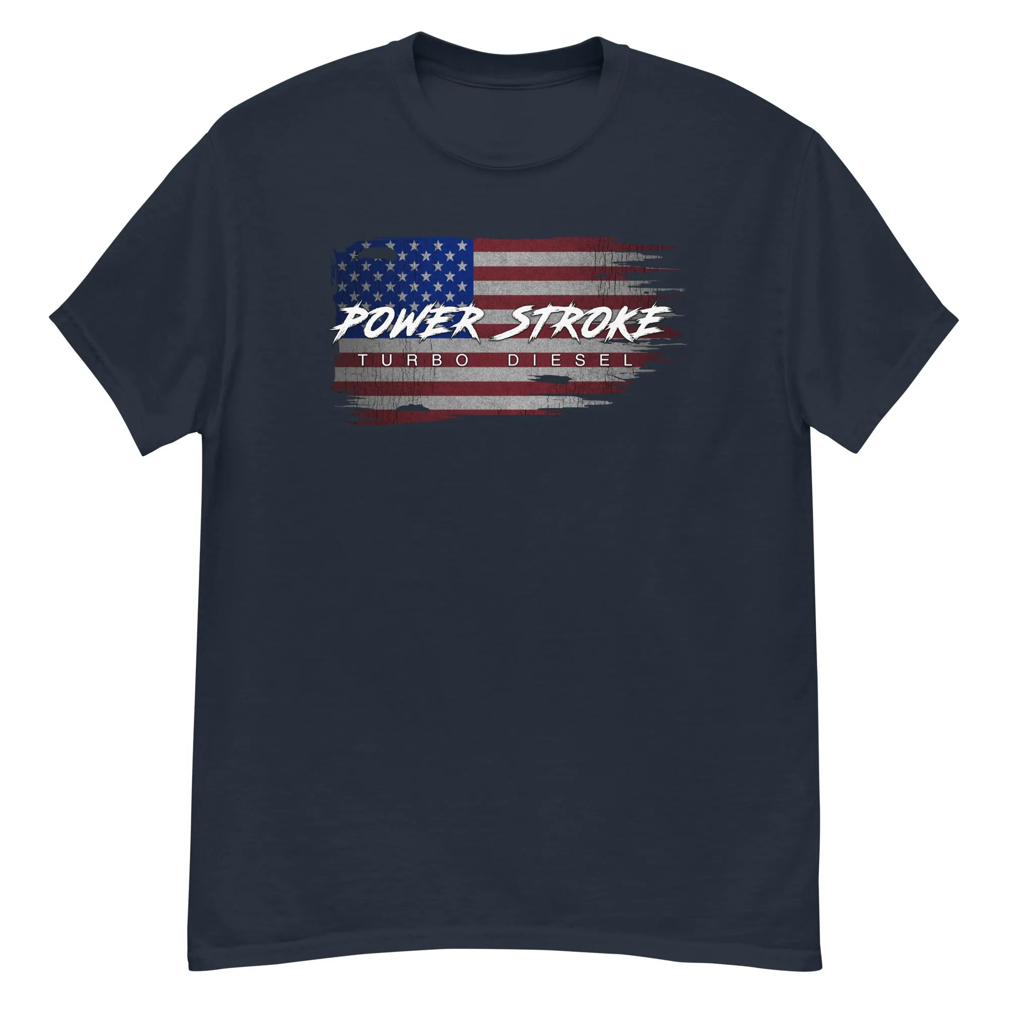 Power Stroke Diesel American Flag T-Shirt