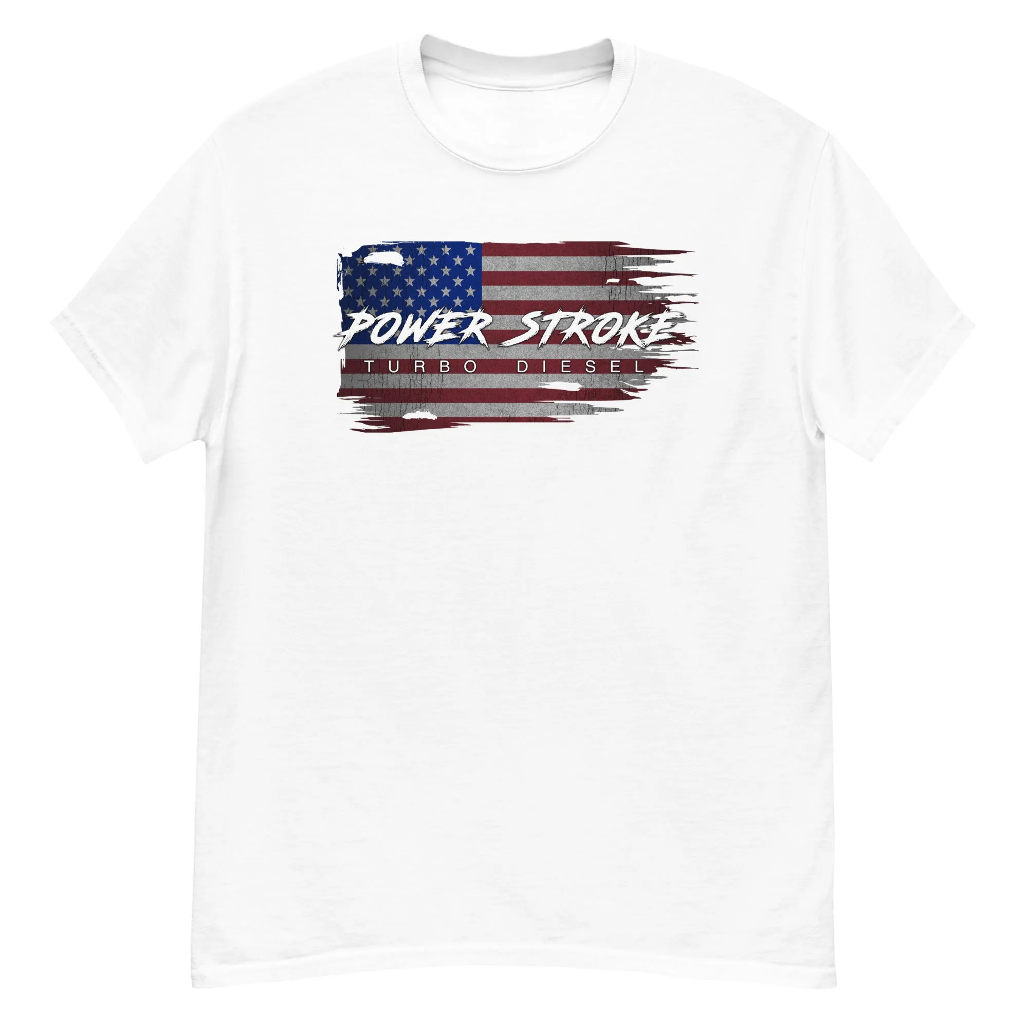 Power Stroke Diesel American Flag T-Shirt