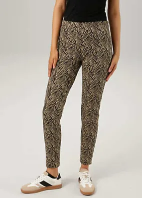 Printed Leggings by Aniston | Look Again