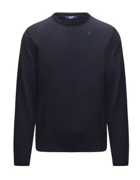 Pullover K-way uomo K6113BW Sebastien merino blu