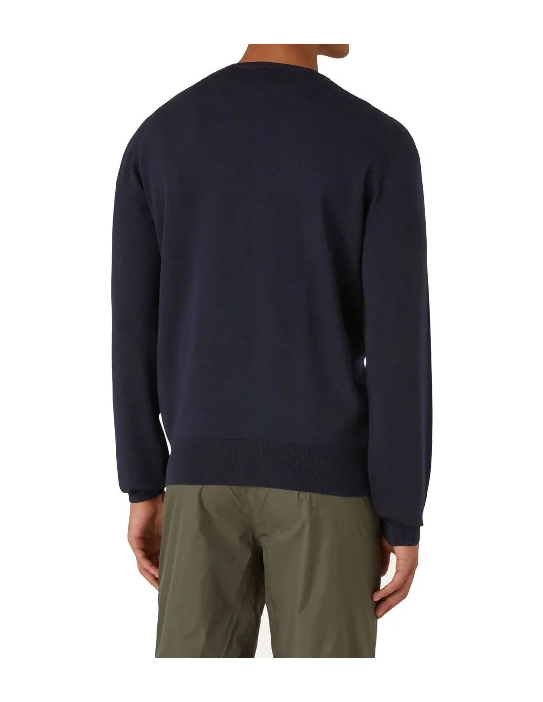 Pullover K-way uomo K6113BW Sebastien merino blu