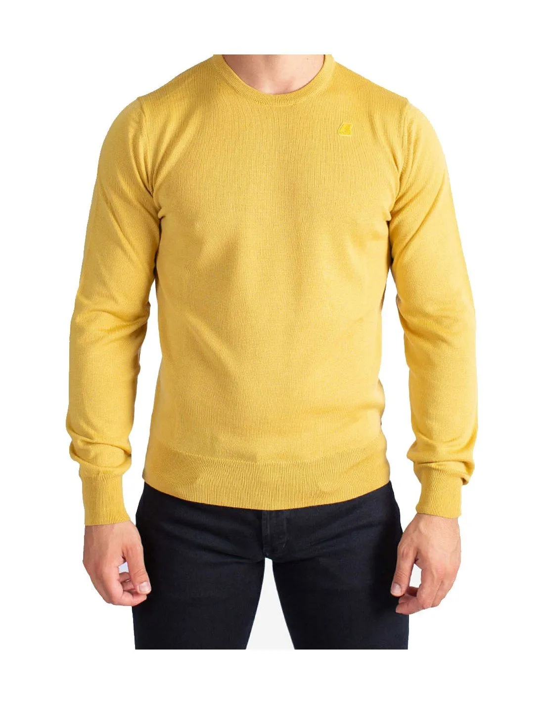 Pullover K-way uomo K6113BW Sebastien merino giallo